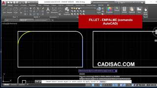 como usar fillet autocad [upl. by Jaine]