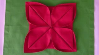 Napkin Folding  Lotus [upl. by Merow]