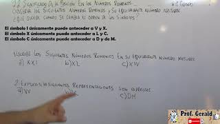 22 SIGNIFICADO DE LA POSICION EN LOS NUMEROS ROMANOS 6º GRADO [upl. by Negam912]