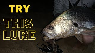 Hardbody Jewfish  Beach fishing for Tailor Salmon Mulloway  NSW [upl. by Amaso150]