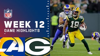 Rams vs Packers Week 12 Highlights  NFL 2021 [upl. by Ciapas]