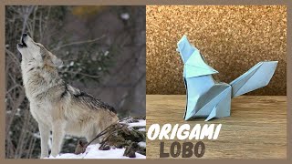 Lobo de ORIGAMI PASO A PASO 🐺😱😲😆 [upl. by Eelyram]