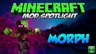 MORPH MOD MINECRAFT 1710  ¡El mejor mod de transformaciones [upl. by Ellerrad463]