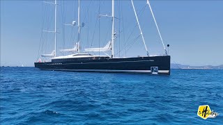 Luxury Mega sailing yacht SEA EAGLE II threemasted schooner built by Royal Huisman 81m266ft [upl. by Adriano]