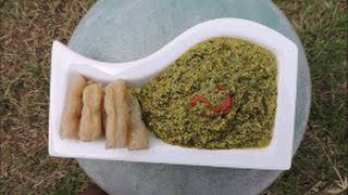 Sauce de feuilles de manioc aux arachides kweem [upl. by Anirda]