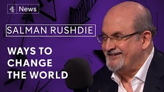 Salman Rushdie on noplatforming magical realism and America in crisis [upl. by Ahtnammas769]