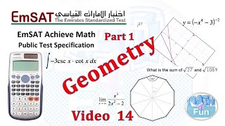 EmSAT Math Geometry Revision Part 1 [upl. by Ronn977]