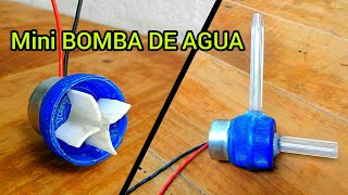 Como Hacer una Mini BOMBA DE AGUA Para Fuente TUTORIAL [upl. by Aluk]