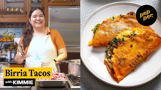 Beef Birria  Quesabirria Tacos Recipe How to Make Rich Smoky Extra Tender Meat  Pepperph [upl. by Nosnar]