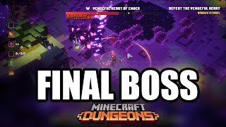 FINAL BOSS Echoing Void DLC Vengeful Heart of Ender  Minecraft Dungeons [upl. by Nnaes]