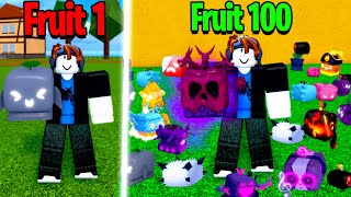 I Searched 100 Fruit Notifiers To get Mythical Blox Fruits [upl. by Lebezej126]