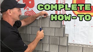 How To Install Vinyl Shakes Siding [upl. by Faxun]