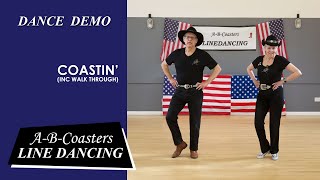 COASTIN  Line Dance Demo amp Walk Through [upl. by Enitsed]