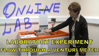 Online laboratory experiment Flow through a Venturi meter [upl. by Ennaihs]