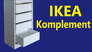 Ikea Komplement drawer assembly and installation [upl. by Htebizile512]