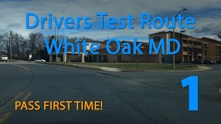 White Oak Maryland MVA Driving Test Route [upl. by Anillek213]