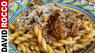 HOW TO MAKE Neapolitan Pasta Genovese  David Roccos Recipes [upl. by Oalsinatse]