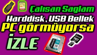 BILGISAYAR HARDDISKI GORMUYORSA IZLEYIN [upl. by Nakada]