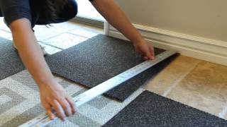 How To Install Carpet Tile Flooring [upl. by Notyep]