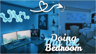 Bloxburg Doing my IRL bedroom Gaming room tour [upl. by Gage]