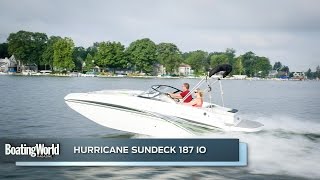 Hurricane SunDeck 187 IO – Boat Test [upl. by Sudoeht945]