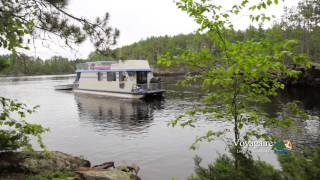 Take a Trip on a Voyagaire Houseboat  Crane Lake MN [upl. by Whiteley]