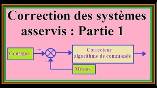 Correction des systèmes asservis Partie1 [upl. by Ile130]