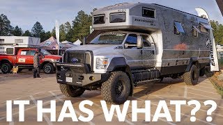 EarthRoamers New 15 Million Luxury Overland Rig  Detailed Look at Overland Expo West [upl. by Brunn]