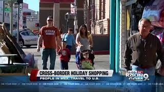 Mexicans cross the Nogales border to shop [upl. by Roer134]