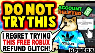 Kid tries a robux refund glitch it goes terribly wrong ROBLOX [upl. by Georgiana]