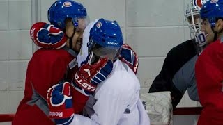 NHL Fights in Practice Compilation  HD [upl. by Meeharbi601]