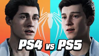 Marvels SpiderMan PS4 vs PS5 Comparison [upl. by Ailak]