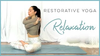 30 Minute Restorative Yoga For Relaxation [upl. by Nyrrad236]