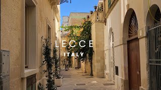 Lecce  Italy  Drone amp Walking Tour [upl. by Ventre]