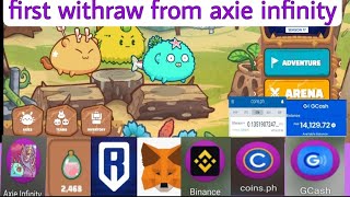 Axie Infinity  How to withraw slp to gcash step by step [upl. by Leirum620]