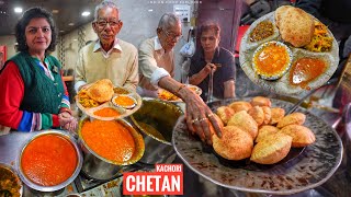 Dehradun Famous Chetan Ki Kachori amp 4 Different Curry  Dehradun Food Tour  Street Food India [upl. by Gerianne914]