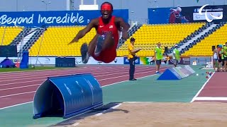 Lex Gillette Long Jump Miss  World Championships Doha 2015  Para Athletics  Paralympic Games [upl. by Syck]