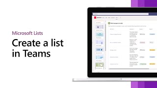 How to create a list in Microsoft Teams [upl. by Chari]