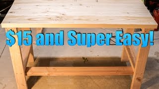 Build a Super CHEAP and EASY DIY Desk [upl. by Nyleahcim]