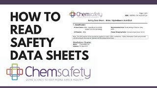 How to read Safety Data Sheets Webinar [upl. by Merell]