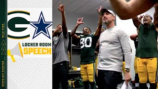 THATS MY QUARTERBACK  Packers celebrate win over Cowboys [upl. by Portugal]