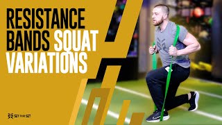 9 Resistance Band Squat Variations [upl. by Karin129]