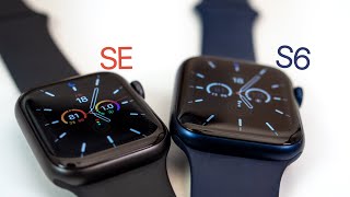 Apple Watch Series 6 vs Apple Watch SE  Unboxing Setup amp Comparison [upl. by Sylvia]