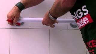 How To Install Bathroom Grab Rails  DIY At Bunnings [upl. by Eciruam]