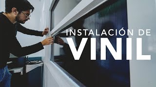 Cómo Instalar Vinil en Vidrio  Rotulación  Arturo Mendez [upl. by Trixi]