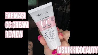 Farmasi CC Cream Review  MsNikkiGBeauty [upl. by Arahat57]