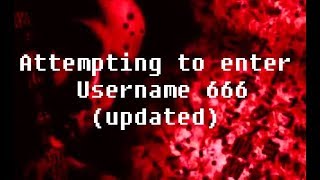 Attempting to enter username 666 on 2020 [upl. by Julianna915]