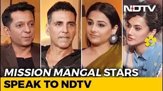 Mission Mangal Stars Akshay Vidya amp Taapsee On Their Space Film And More [upl. by Innoj288]