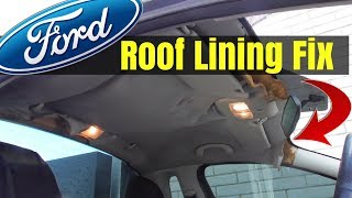 FORD FALCON sagging Roof Lining Repair  AU BA BF FG [upl. by Labinnah964]