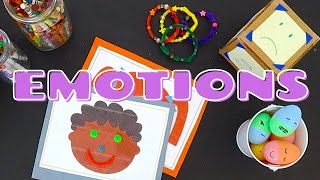 Learning about EMOTIONS Activities for socialemotional development  Preschool at Home [upl. by Slyke96]